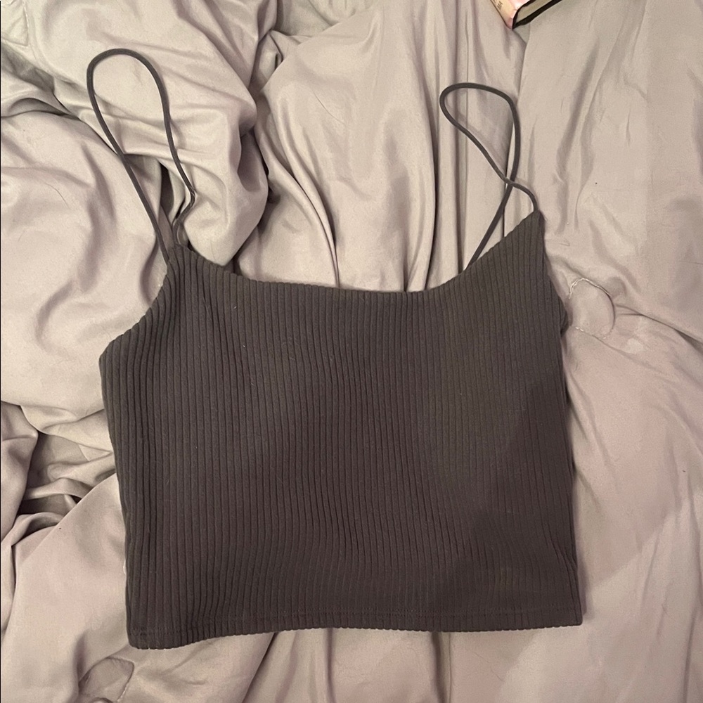Garage XS Deep Purple Ribbed Camisole Top